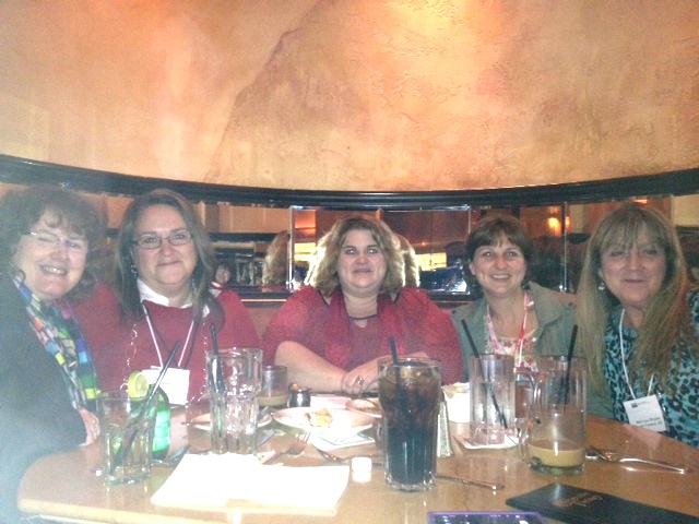 Dessert with some of my favorite Maine ladies: Susan Dee, Mary , Gigi McAllister, and Mary Lou Shuster 